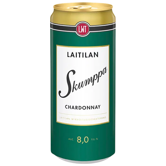 Laitilan Skumppa Chardonnay 8,0% 0,33L viinipohjainen juoma｜Laitilan Skumpa 霞多丽 8.0% 0.33L 葡萄饮品饮料