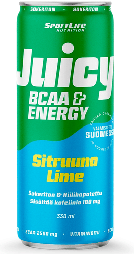 Sportlife Nutrition Juicy BCAA 330毫升 柠檬/青柠 气泡活力饮料