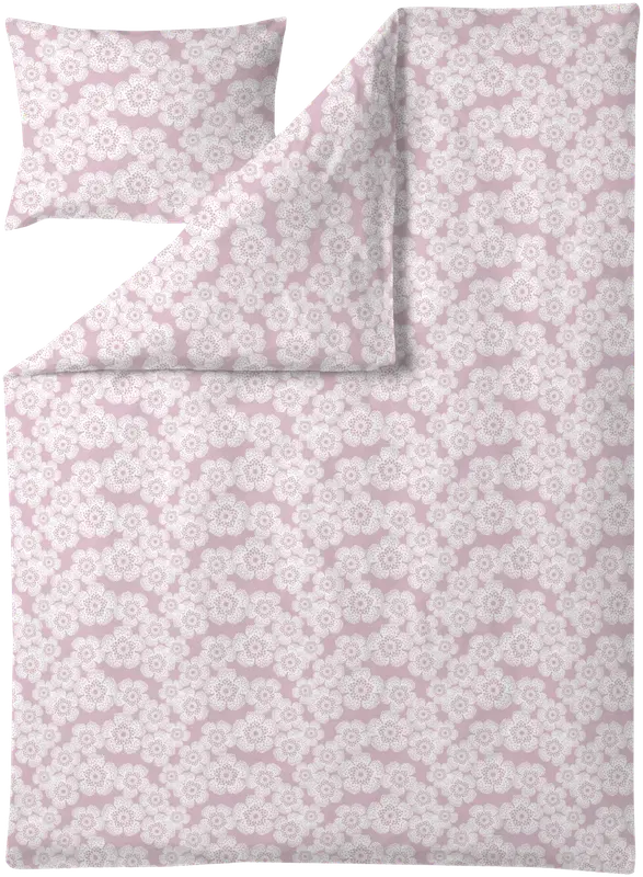 Finlayson Silja被套套装 150X210+50X60 浅红色｜Finlayson pussilakanasetti Silja 150X210+50X60 vaal.punainen