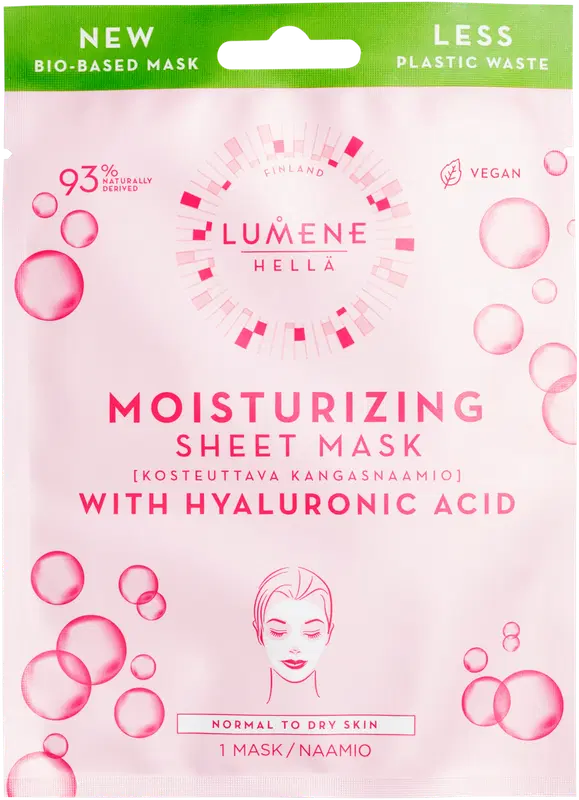 Lumene HELLÄ 保湿面膜 1 kpl｜Lumene HELLÄ Kosteuttava kangasnaamio 1 kpl