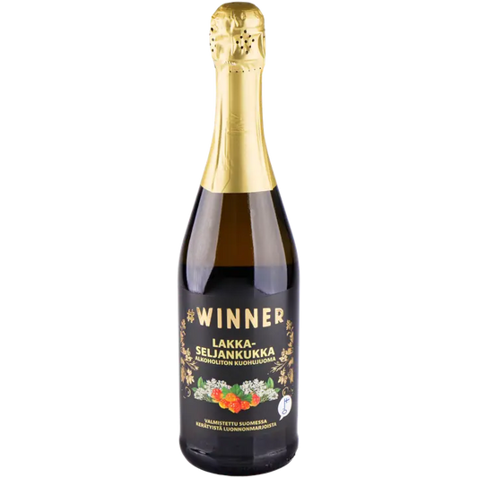 #WINNER lakka-seljankukka 0% 75cl plo kuohujuoma｜Winner #WINNER lakka-seljankukka 0% 75cl plo 起泡饮料