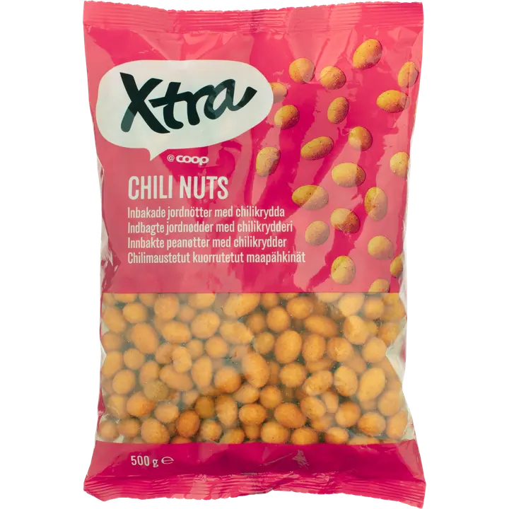 Xtra chilipähkinät 500 g-Xtra 辣椒坚果 500 g