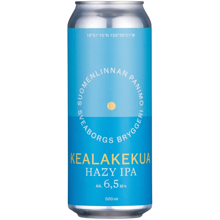 Suomenlinnan Panimo Kealakekua Hazy IPA 6,5% 50cl tölkki｜Suomenlinnan Panimo Kealakekua 朦胧 IPA 6.5% 50cl 罐装