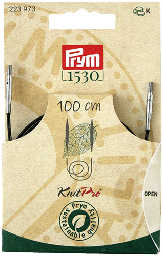 Prym 1530 环形针连接线100厘米，带2个圈状止挡及装卸工具