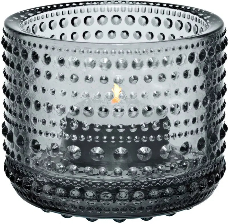 Iittala Kastehelmi 烛台 64毫米 灰色｜Iittala Kastehelmi kynttilälyhty 64 mm harmaa