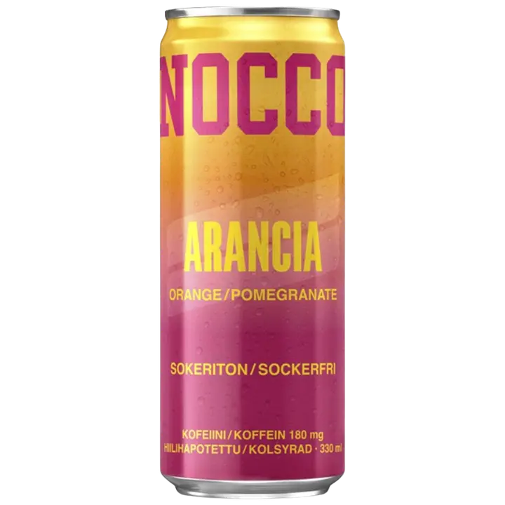 NOCCO BCAA Arancia hiilihapotettu energiajuoma 330ml｜Nocco BCAA Arancia 碳酸能量饮料 330ml