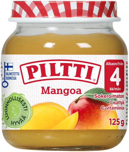 Piltti 125克芒果水果泥 4个月