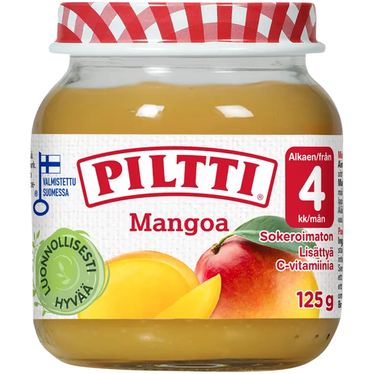 PILTTI 125g Mangoa hedelmäsose 4kk｜Piltti 125克 芒果果泥 4个月