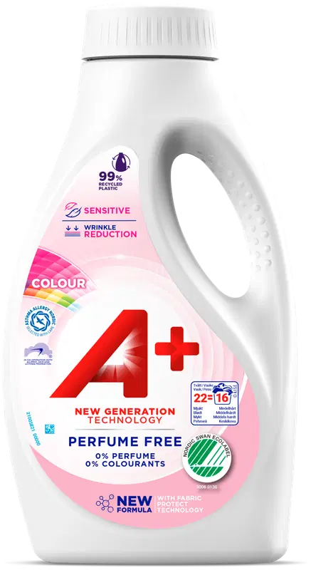 A+ 880毫升敏感色衣物洗衣液｜A+ 880ml Sensitive Color pyykinpesuneste