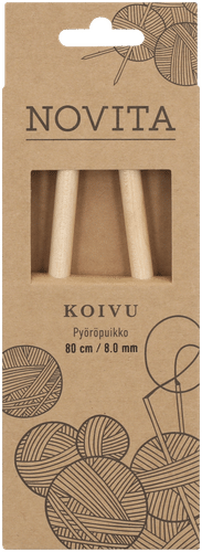 Novita 桦木环形针80厘米 8mm