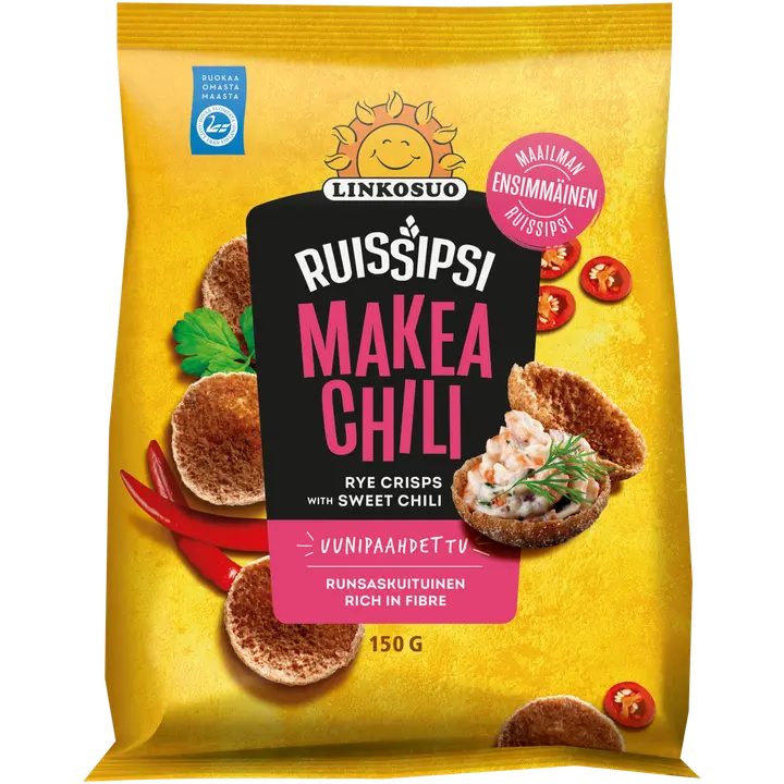 Linkosuo Ruissipsi 150g makea chili-Linkosuo 黑麦片 150g 甜辣椒