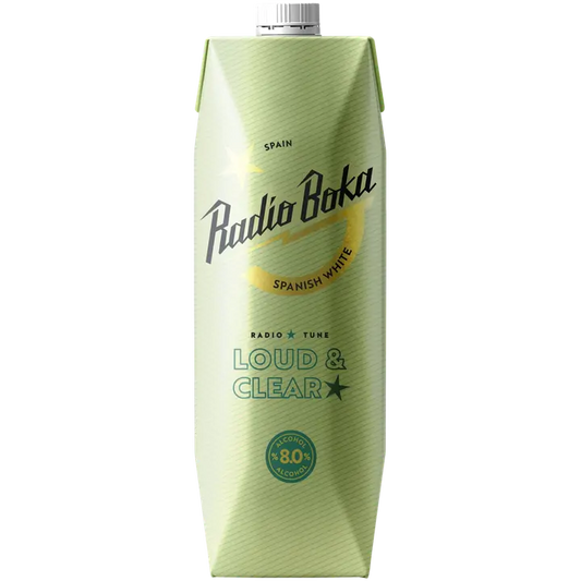 Radio Boka Spanish White 8 til-% 1l tetra x 10｜Radio Boka 西班牙白葡萄饮料 8 vol% 1l 四 x 10