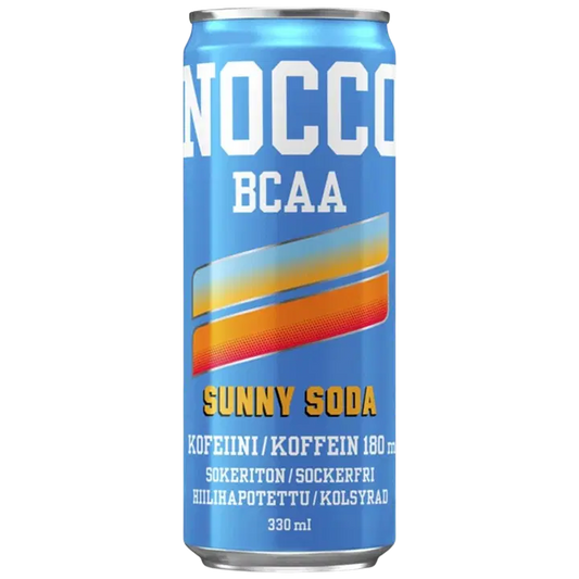 NOCCO BCAA Sunny Soda hiilihapotettu energiajuoma 330ml｜Nocco BCAA Sunny Soda 碳酸能量饮料 330ml