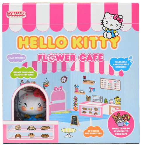 Comansi Hello Kitty 贴纸游乐套装 花咖啡厅