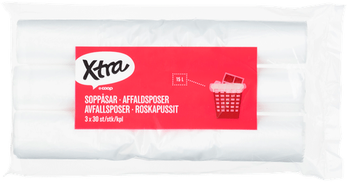 Xtra 垃圾袋15升 3x30 kpl
