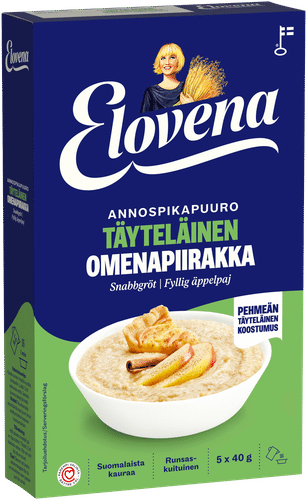 Elovena 200g täyteläinen omenapiirakanmakuinen annospikapuuro｜Elovena 200克浓郁苹果派味即食粥