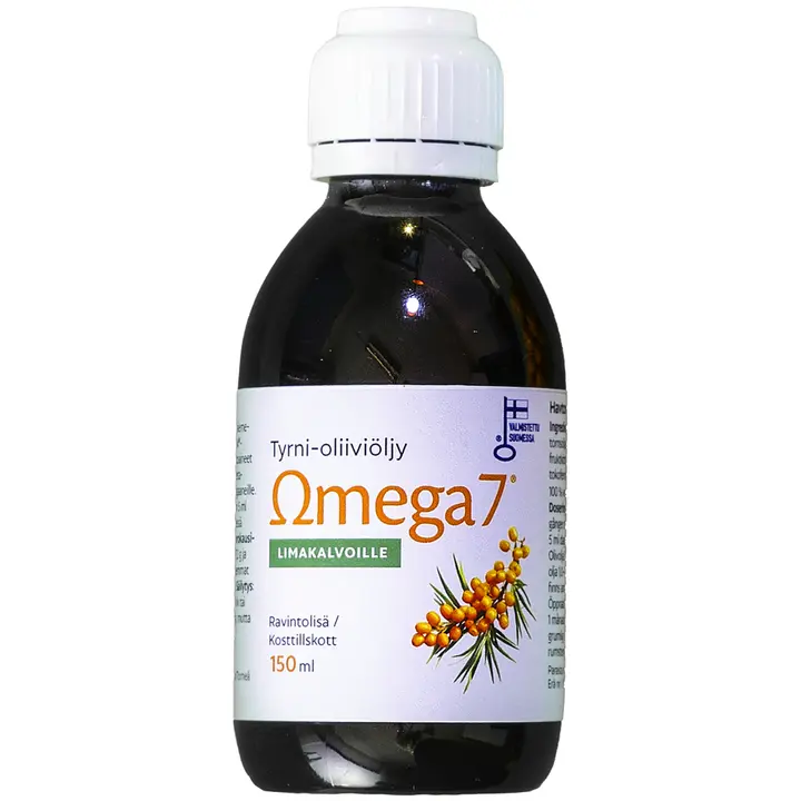 Omega7 SBA24® Tyrni-oliiviöljy Limakalvoille 150 ml-Omega7 SBA24® 沙棘橄榄油 用于粘膜 150 ml