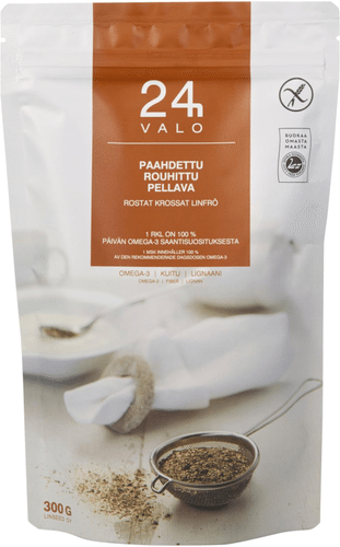 VALO24h paahdettu rouhittu pellava 300g｜Valo24h 烤亚麻籽碎 300g
