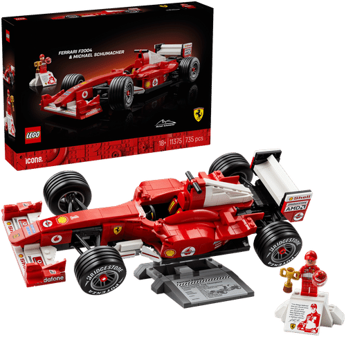 LEGO Icons 乐高®图标系列 11375 法拉利F2004与迈克尔·舒马赫