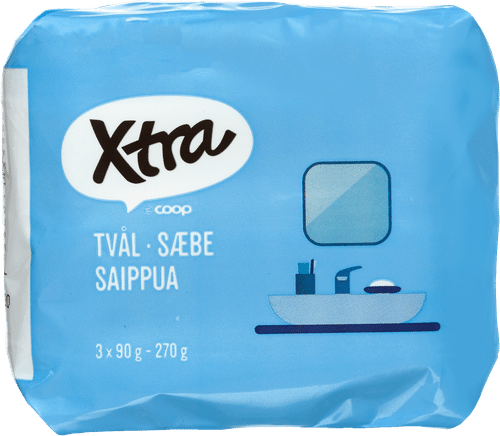 Xtra 块状肥皂 3x90g