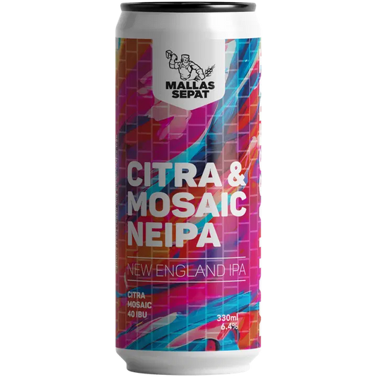 Mallassepät Citra & Mosaic NEIPA - NEIPA 6,4% - 33 cl｜Mallassepät Citra & Mosaic NIPA - NIPA 6.4% - 33 cl