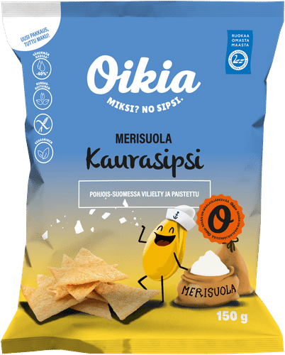 Oikia 燕麦薯片海盐味 150 g