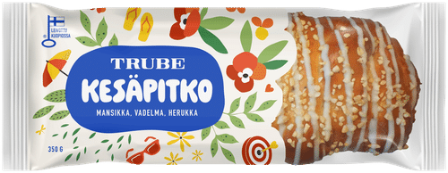 Trube Kesäpitko 350 g marjatäytteinen pullapitko｜Trube 夏季长面包 350克 浆果馅辫子面包