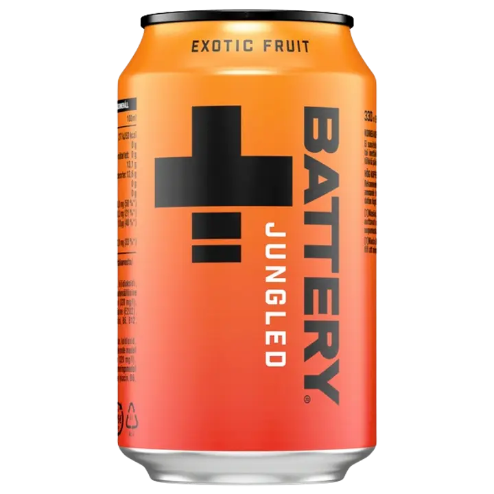 Battery Jungled energiajuoma tölkki 0,33 L｜Battery 丛林能量饮料罐 0,33 L