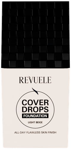 Revuele Cover Drops meikkivoide.Kevyt ja peittävät meikkivoide joka jättää ihon heleäksi.