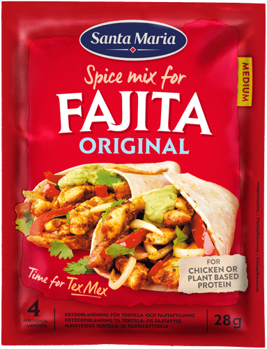 Santa Maria 法希塔香料混合调味料（原味，鸡肉用） 28 g｜Santa Maria Fajita Spice Mix Original mausteseos kanalle 28 g