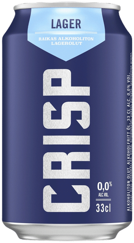 Crisp 无醇拉格麦芽饮料 0% 罐装 0,33 L