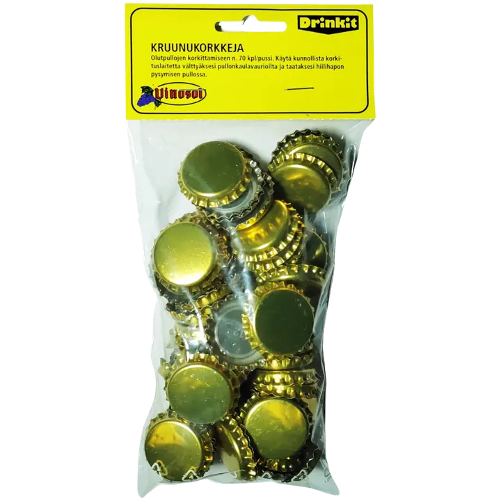 Drinkit Kruunukorkit 70kpl｜Drinkit 皇冠帽 70kpl