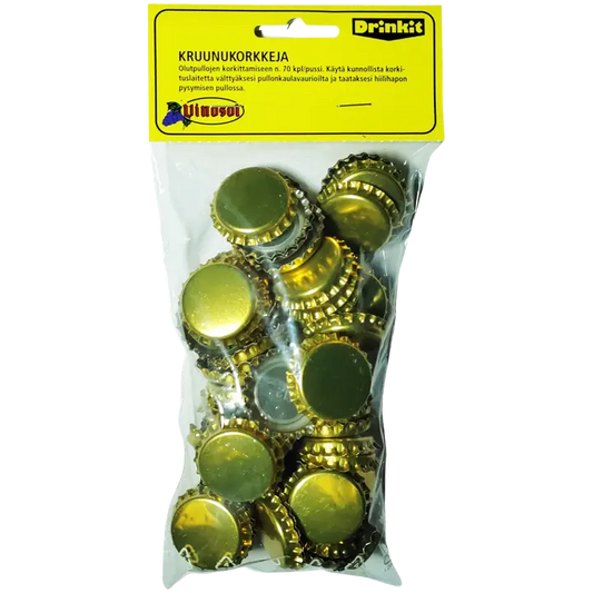 Drinkit Kruunukorkit 70kpl｜Drinkit 皇冠帽 70kpl