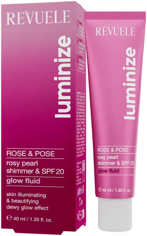 Revuele 玫瑰光泽焕彩液 40ml｜Revuele Rose & pose glow neste 40ml