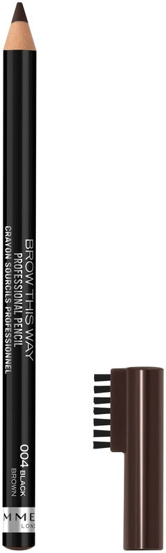 Rimmel London 1.4g专业眉笔004黑色｜Rimmel London 1,4g Professional Eyebrow Pencil 004 Black kulmakynä
