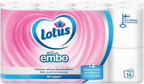 Lotus 软压花卫生纸16卷