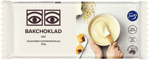 Fazer Ögon Valkoinen Leivontasuklaa 100g｜Fazer Ögon 白烘焙巧克力 100g
