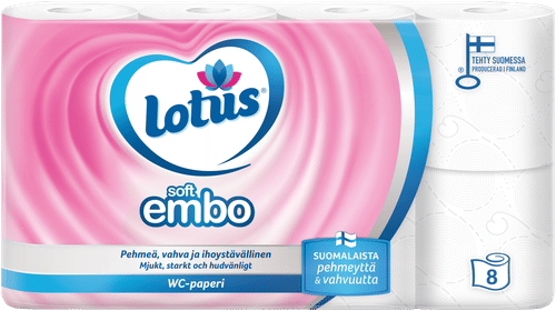 Lotus 软压花卫生纸8卷