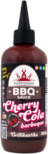 Poppamies 烧烤酱 樱桃可乐味 360g｜Poppamies BBQ Sauce Cherry Cola barbeque grillikastike 360g