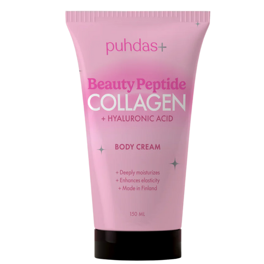 Puhdas+ 美容肽胶原蛋白透明质酸身体霜 150 ml｜Puhdas+ Beauty Peptide Collagen + Hyaluronic Acid Body Cream - Vartalovoide 150 ml