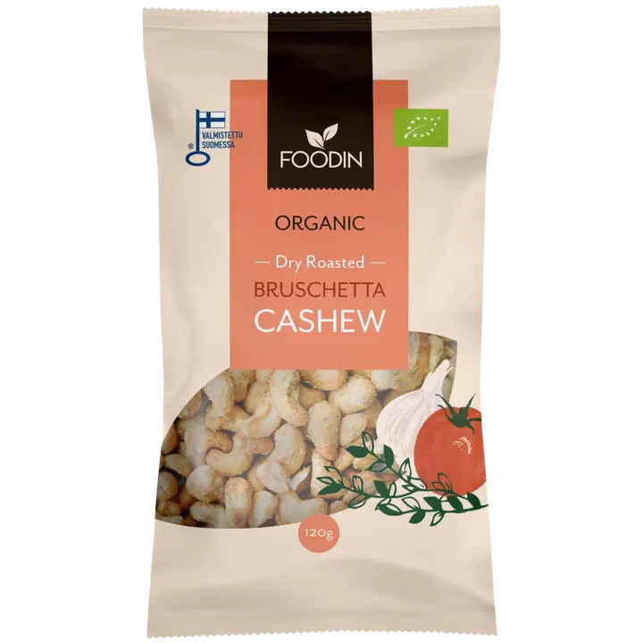 Foodin Bruschetta Cashew, luomu 120g-Foodin 意式烤腰果，有机 120g