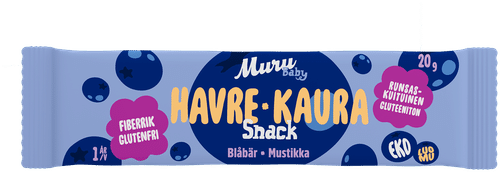 Muru Baby 燕麦零食 蓝莓 1岁 20g 有机燕麦棒