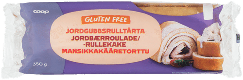 Coop mansikkakääretorttu gluteeniton 350 g｜Coop 无麸质草莓卷蛋糕 350 g