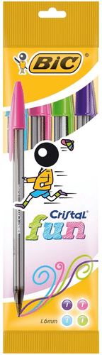 BiC Cristal Fun 圆珠笔 4件