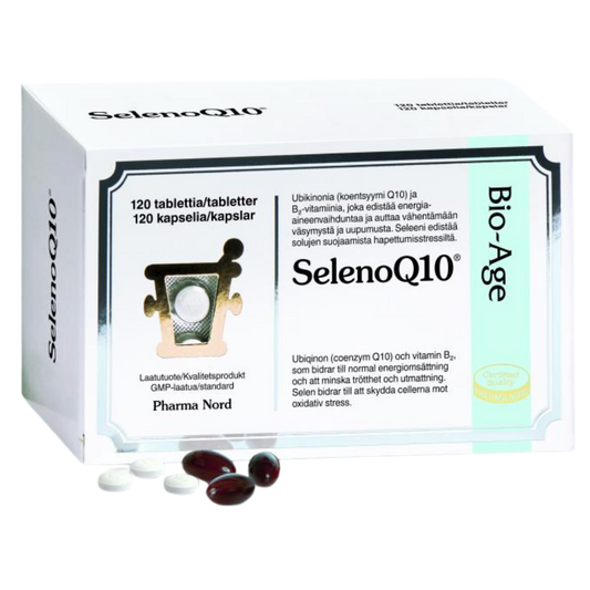 Bio-Age SelenoQ10 120片+120粒 - 停产｜Bio-Age SelenoQ10 120 tabl. + 120 kaps. - poistuu