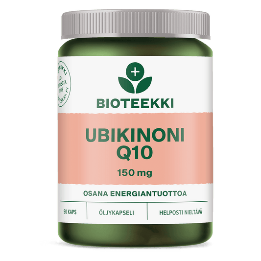 Bioteekki辅酶Q10 150毫克 90粒｜Bioteekki Ubikinoni Q10 150 mg 90 kaps.