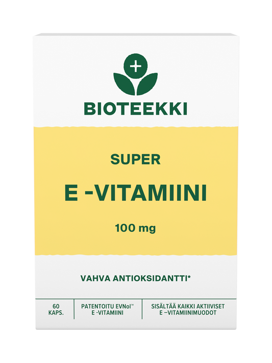 Bioteekki Super 维生素E 100毫克 60粒