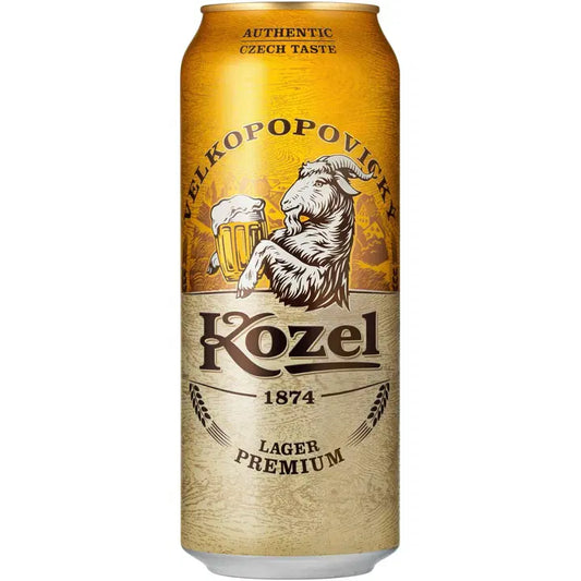 Velkopopovicky Kozel Premium 4,6% 0,5 l tlk olut｜VELKOPOPOVICKY Kozel 优质 4.6% 0.5 升 tlk 饮品