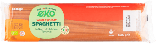 Coop 全麦意面有机 500 g｜Coop täysjyväspagetti luomu 500 g