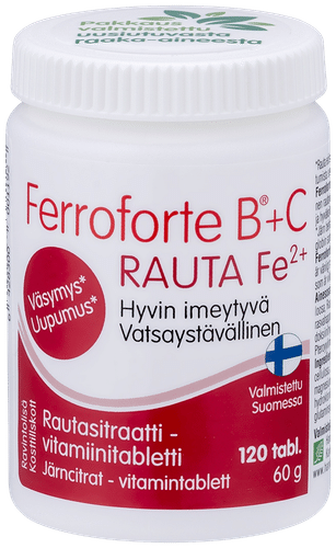 Ferroforte B+C柠檬酸铁-维生素片 120片